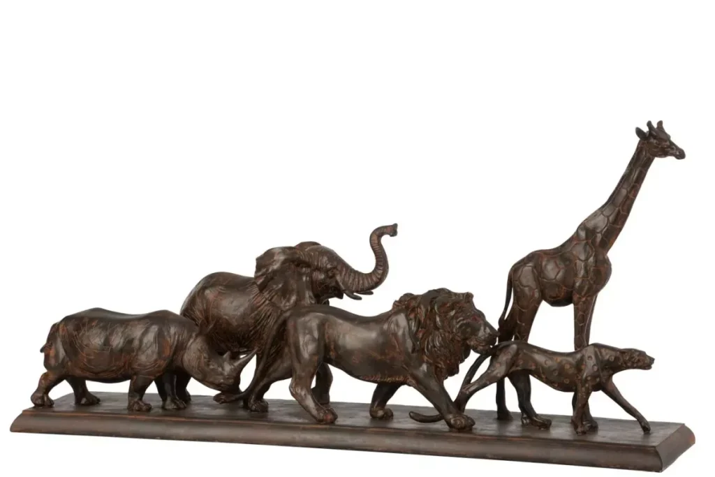 5 Animals In Row 50×9,5x69cm 11627