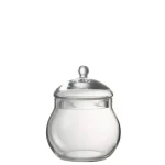 Storage Jar With Lid Glass 15x15xh19cm 28849 1