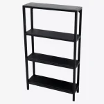 Small Black Iron Bookcase with 4 shelfs 3111011 2