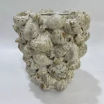 Beige Ceramic Vase Sealife 29xh28cm 270-227 2