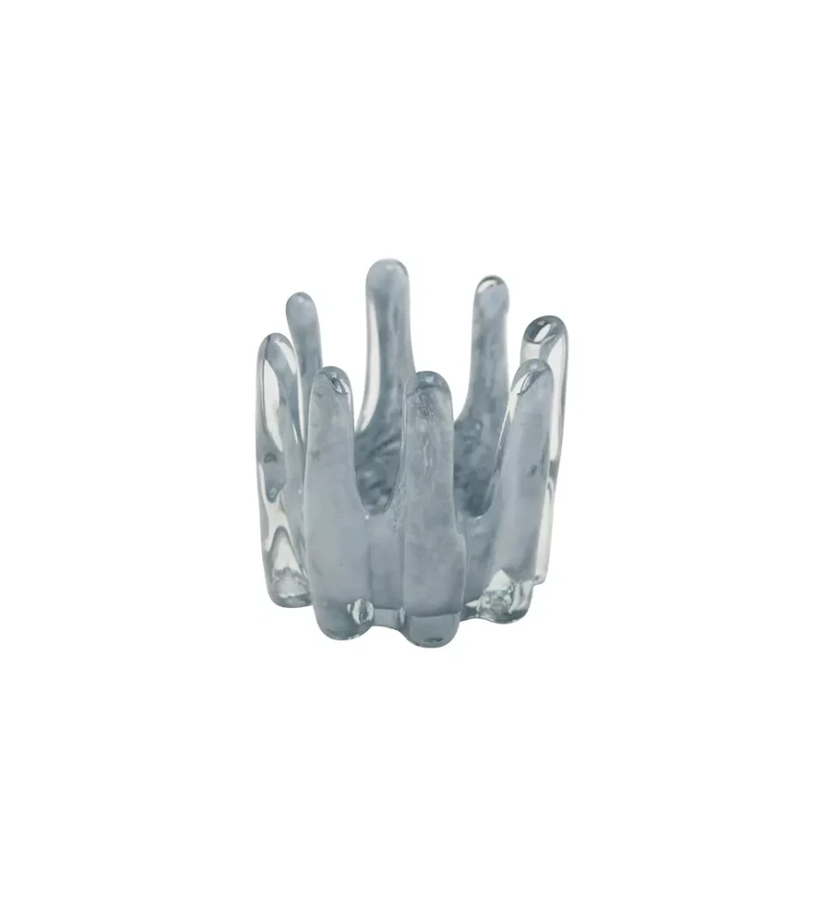Lyslykt Foss Blågrå 15xh15cm 4023302