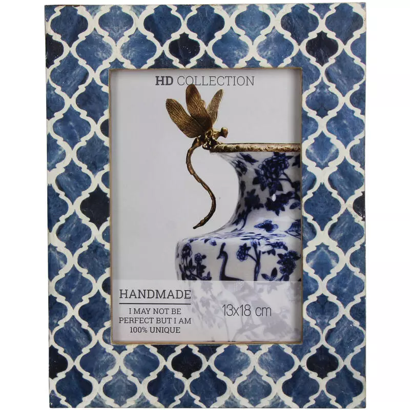 Frame Mango Wood Blue 13x18cm Kal-3675