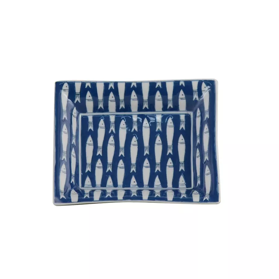Trinket &raquo; Fish&raquo; White&Blue 20x16cm 155-552