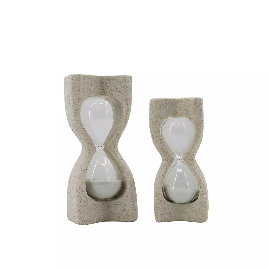 Sandtimer White L h28cm 325-744