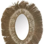 Mirror Oval Braided Grass Nat 74x3xh100cm 41504 2