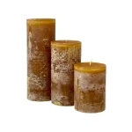 Cylinder Candle Old Ochre 8,6x10cm c20791 2