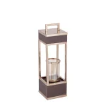 Brown Gold Mangowood Lantern S 731428 2