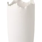 Vase Irregular Clay White L 21X37 63614 1