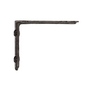 Hylleknekt Antikkbrun, Støpejern - 15x19cm