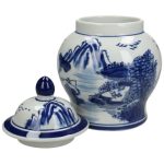 Jar Blue & White 19x15xh15cm Xet-3374 6