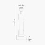 Bordlampe Romina Alabaster & Brass 30-896-Bo 6