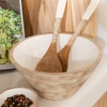 Bowl Mango Wood White 30x30xh13cm 16201620 3