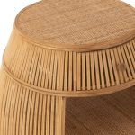 Table Barrel Rattan Bamboo Nat. 61xh79cm 46371 6