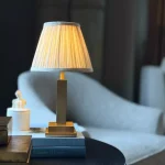 Table Lamp Chicago W/ Cream Shade 1023 3