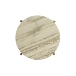Side Table Travertine Ant. Bronze ø47xh45cm 5522088 4