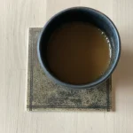 Glassbrikke / Coaster LEATHER 4