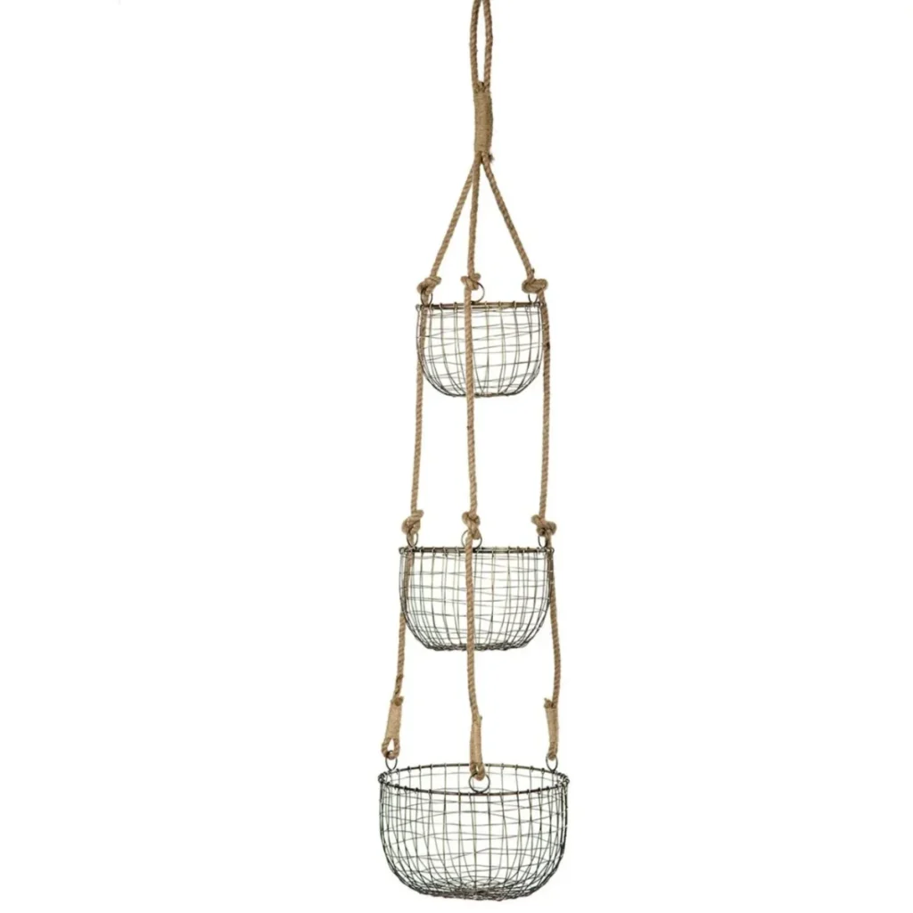 Kurver Messing, Hengende 3stk - 126cm