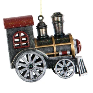 Julekule Lokomotiv, Plast - 10cm