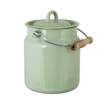Melkespann Emalje, Grønn - 3 liter 2