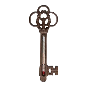 Termometer Støpejern, Nøkkelform - 21cm
