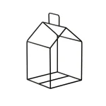 Vedstativ Hus - 65cm 2